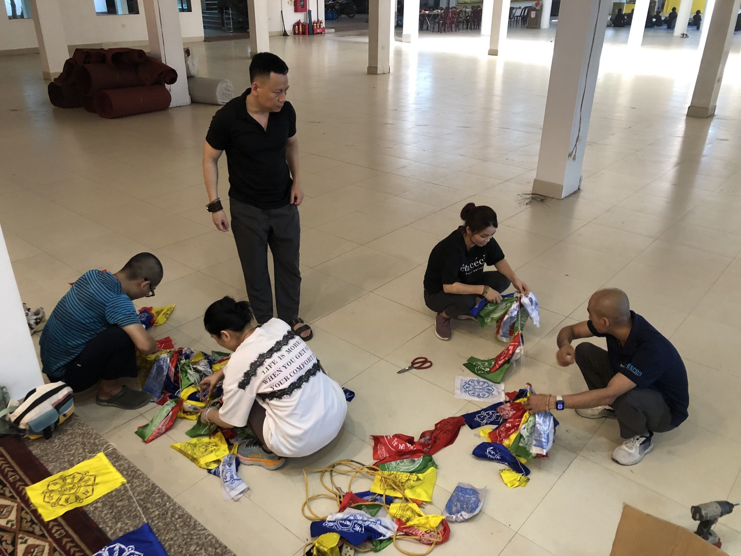 công tác chuẩn bị Pháp hội ngày 20/4/2024